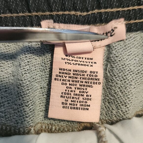 Juicy Couture US Flag Sequin Shorts Patriotic Denim Stretch July 4th USA Medium - Picture 6 of 12